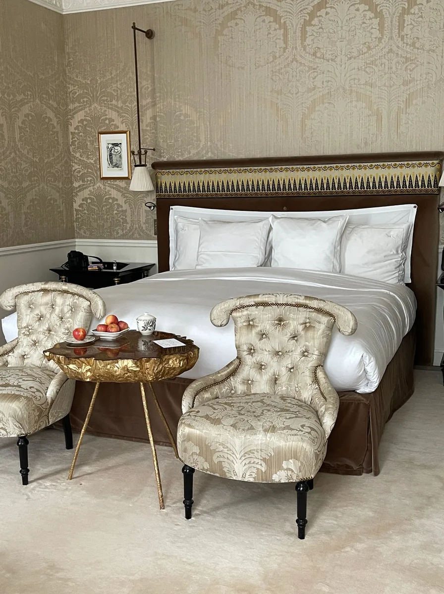 Bedroom styled with candles and reed diffuser