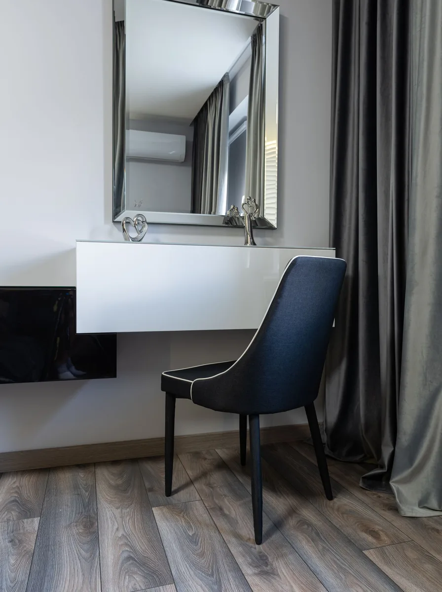 Bedside lamps with new modern lampshades