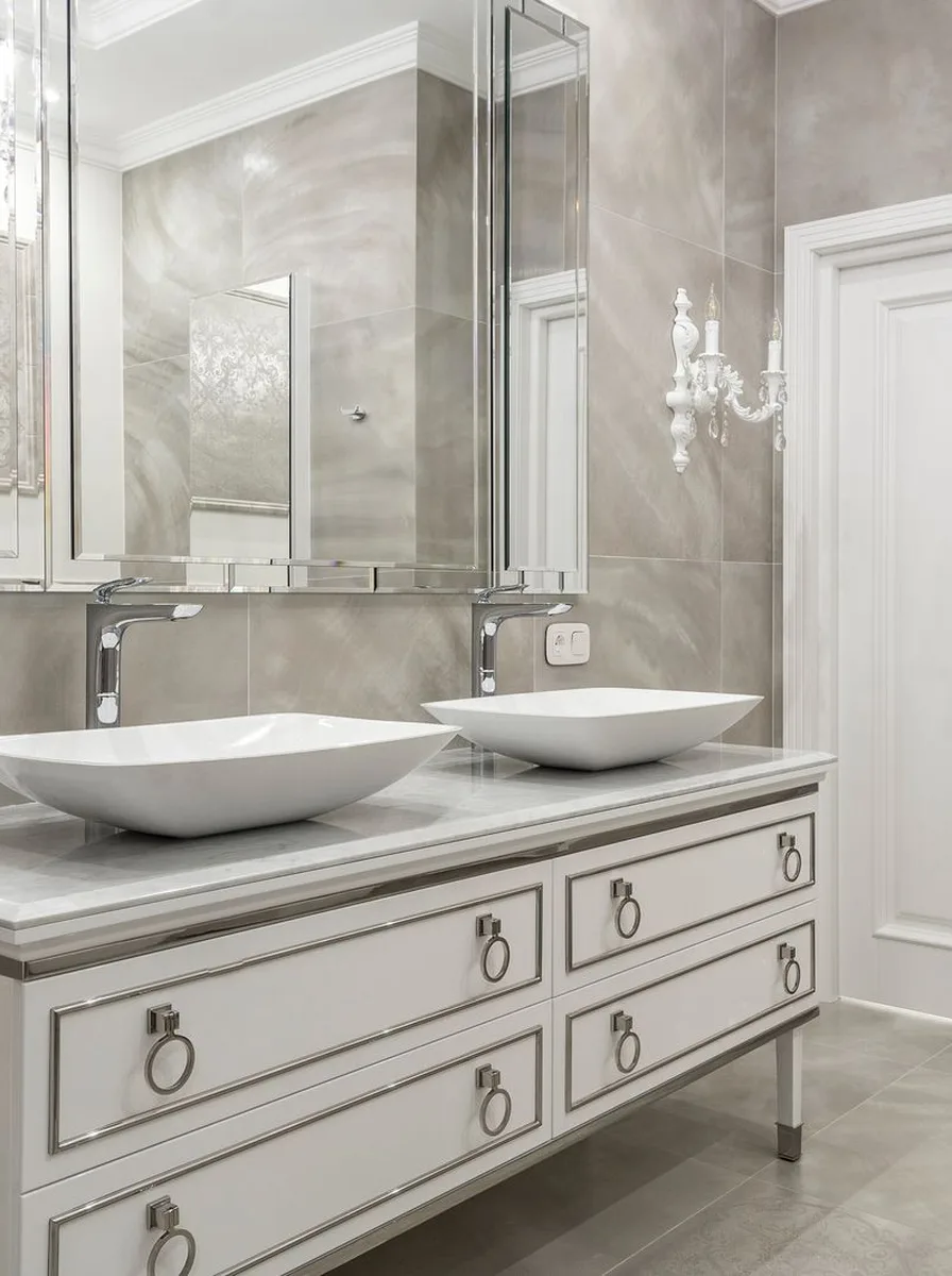 Narrow rolling cart fitting between toilet and vanity