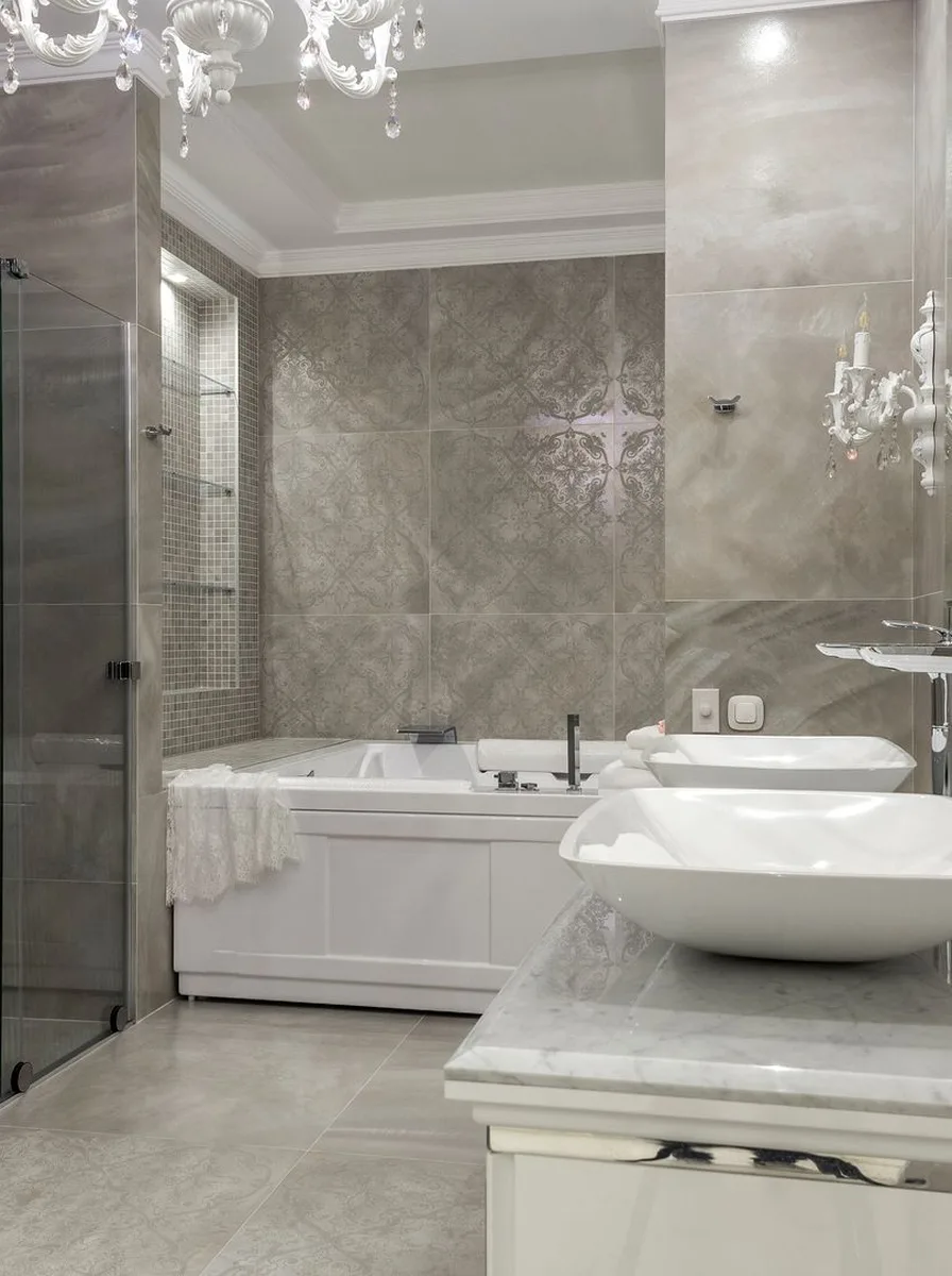 Sparkling clean organized bathroom after quick tidy