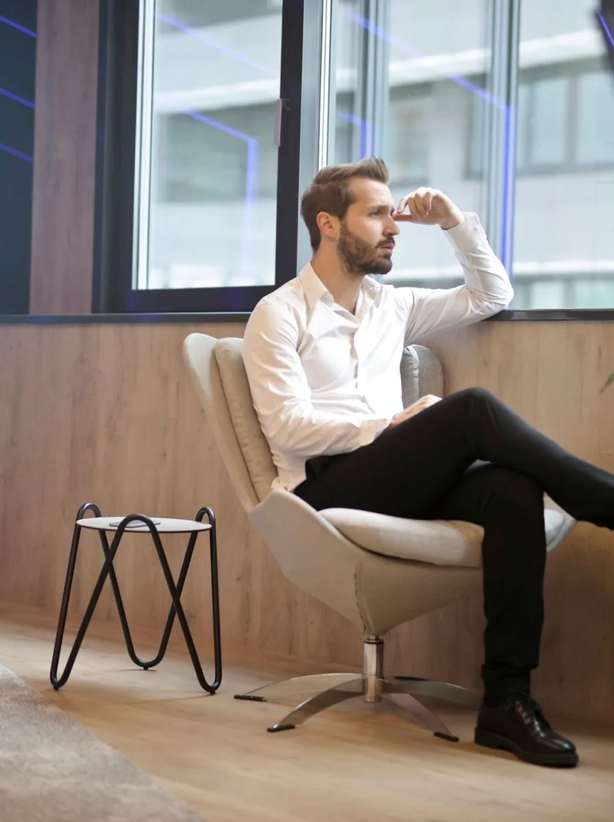Modern office chair at a clean desk setup