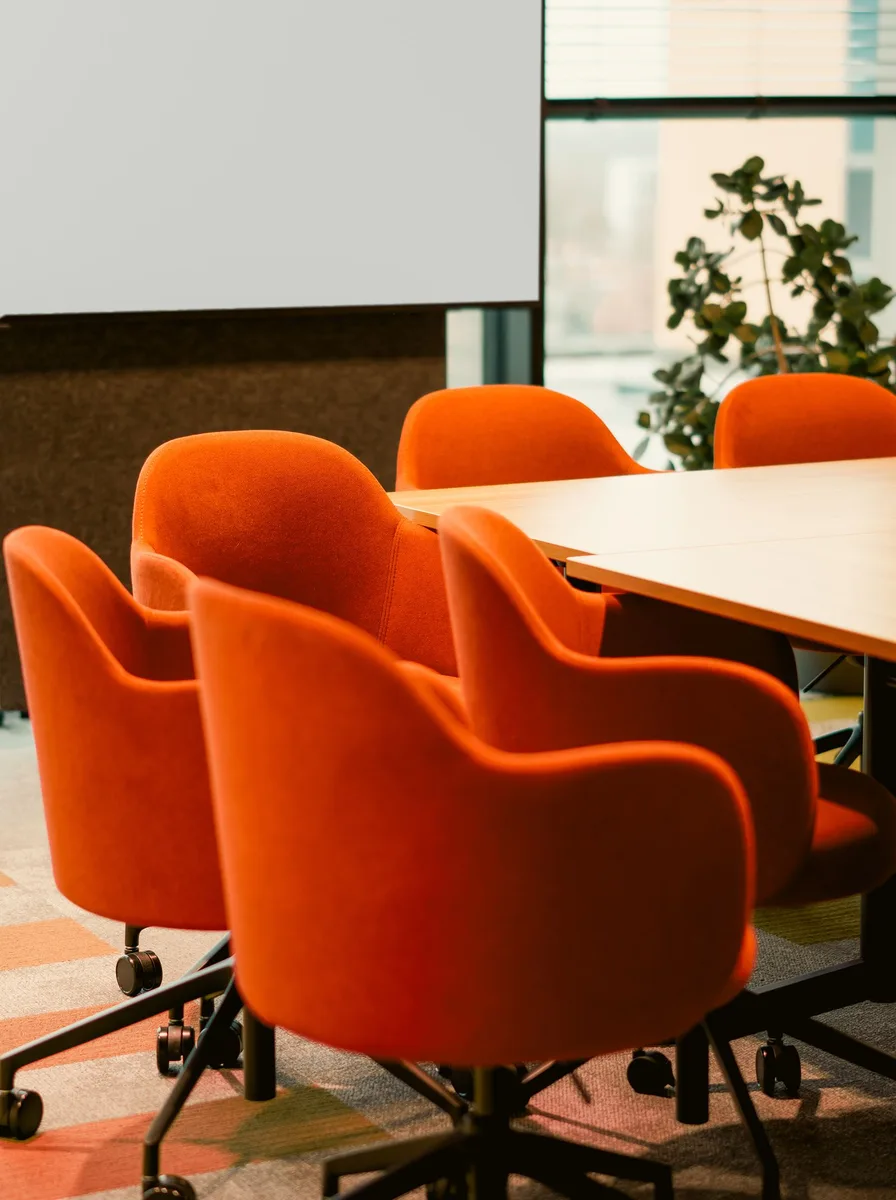Contemporary office chair in a home workspace