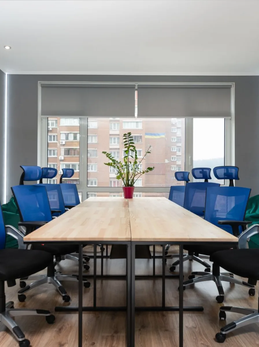 Modern office chair at a clean desk setup