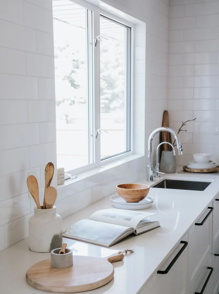Style a Seasonal Bay Display — bay window in a kitchen