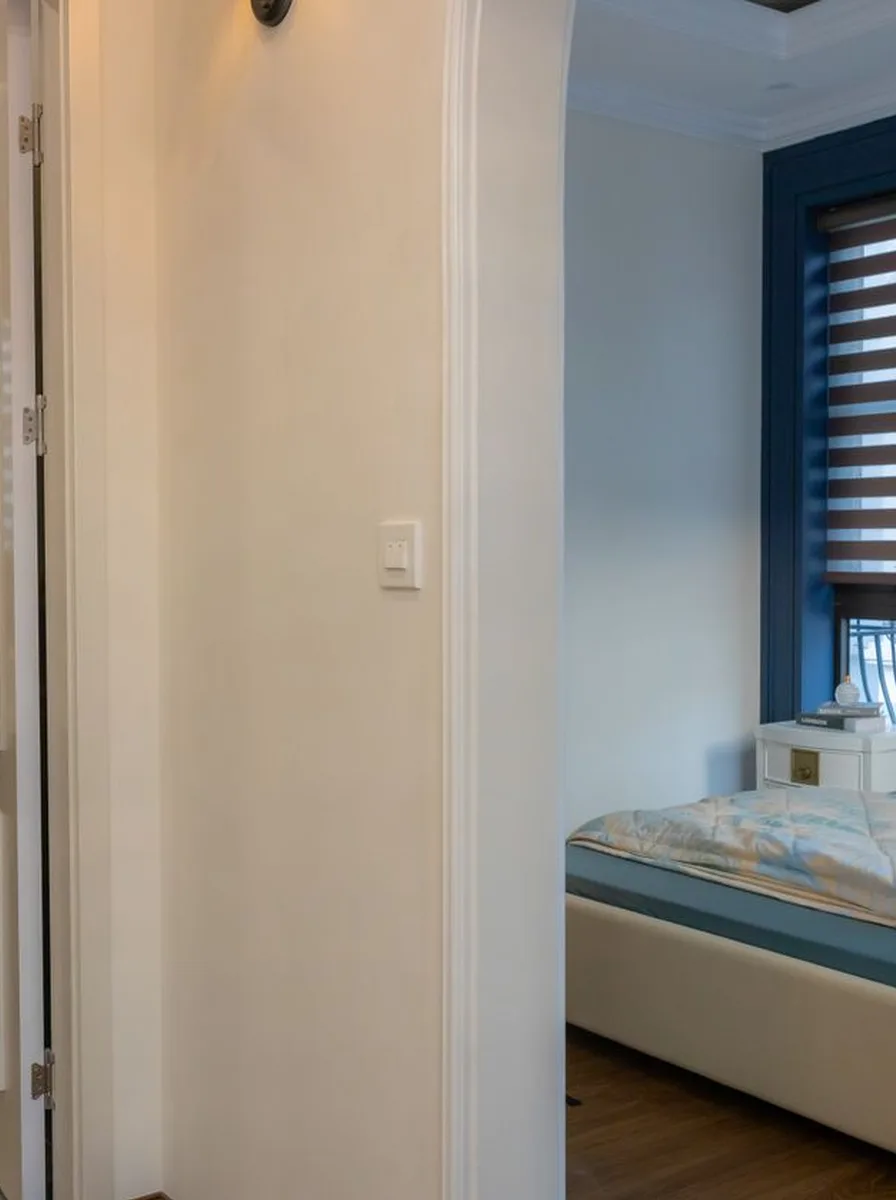 Teen bed styled with folded duvet for daytime lounging