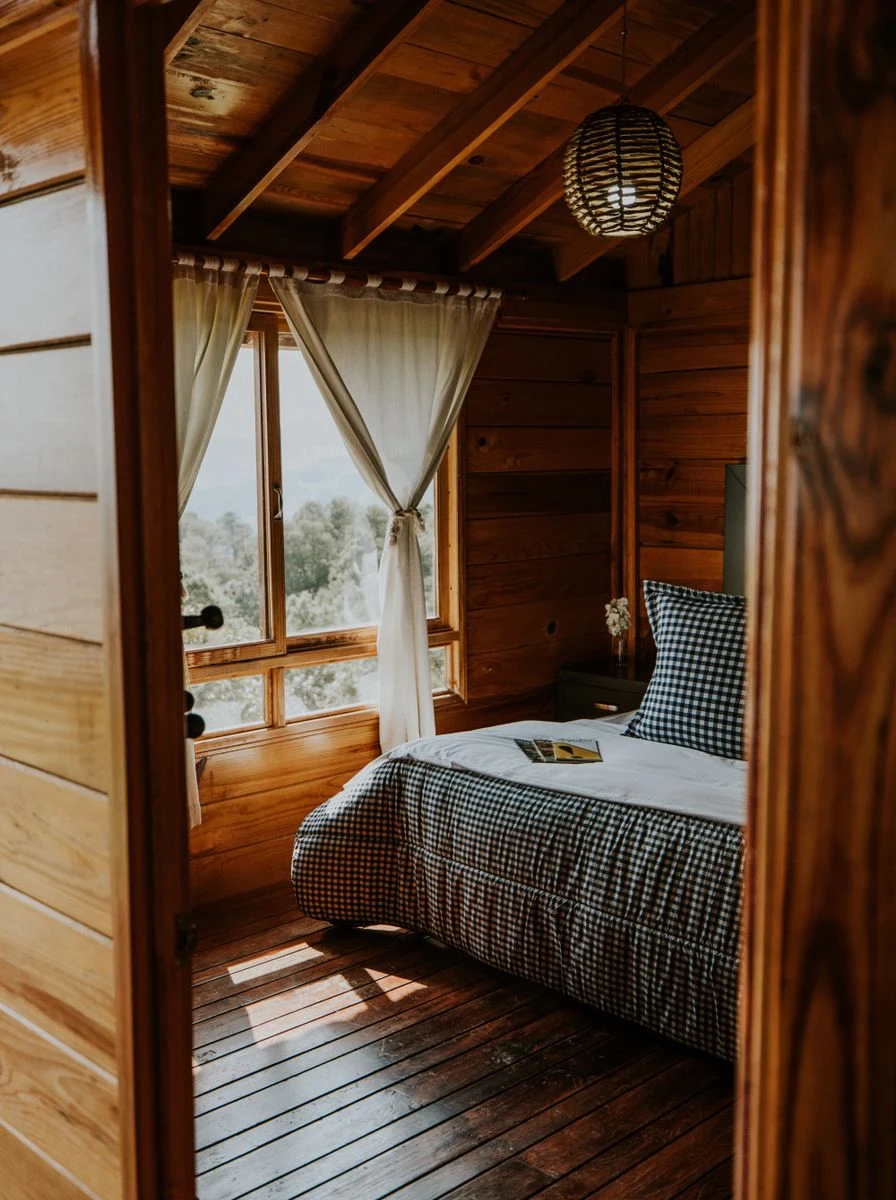 Minimalist All-White Floating Bed