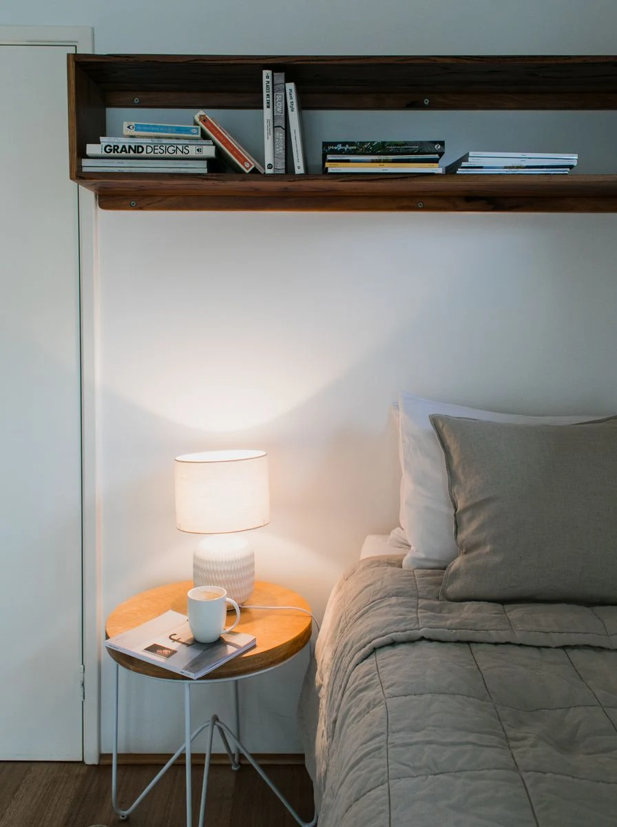 Bouclé Headboard Floating Bed