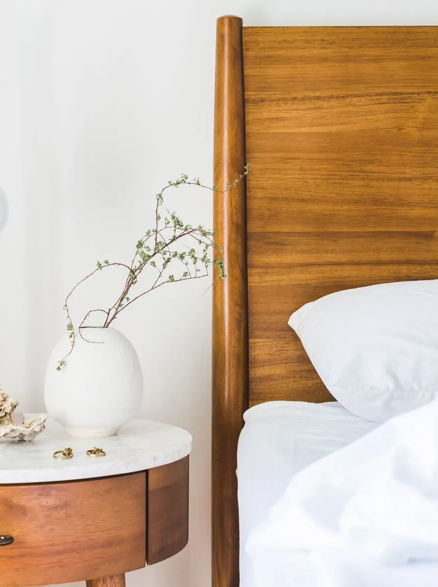 White washed linen bedding with relaxed texture