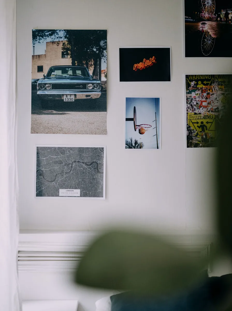 Floor to ceiling, gallery wall idea