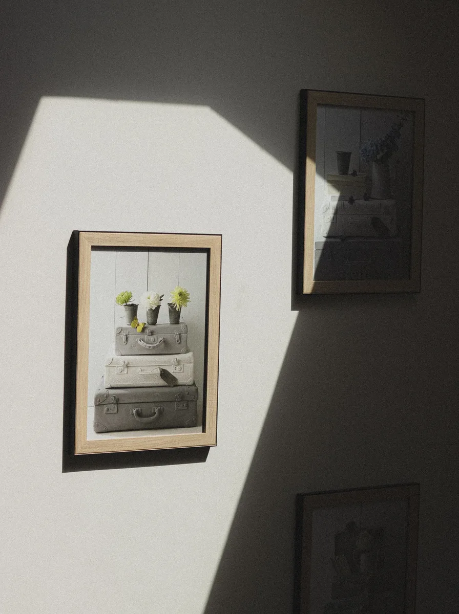 High and low art, gallery wall idea