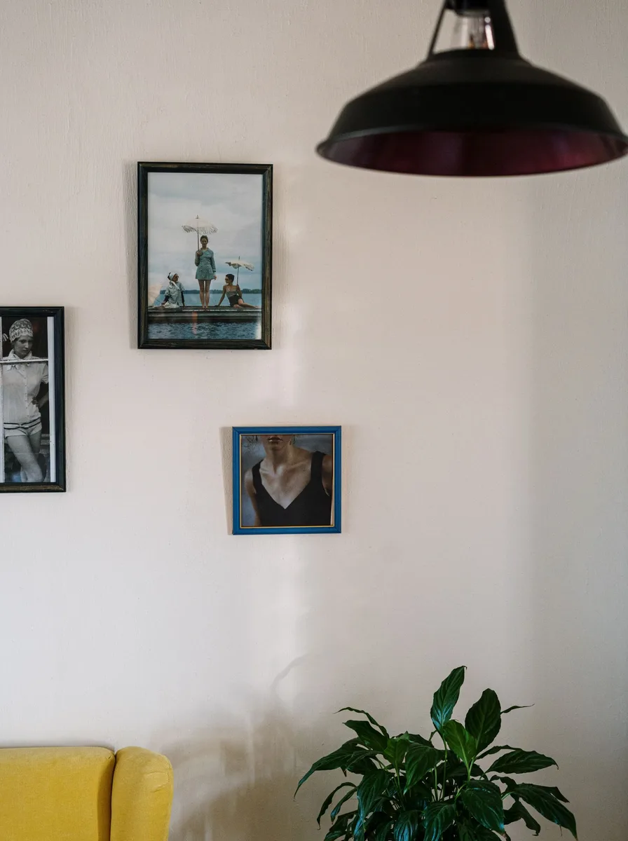 With matching frames, gallery wall idea