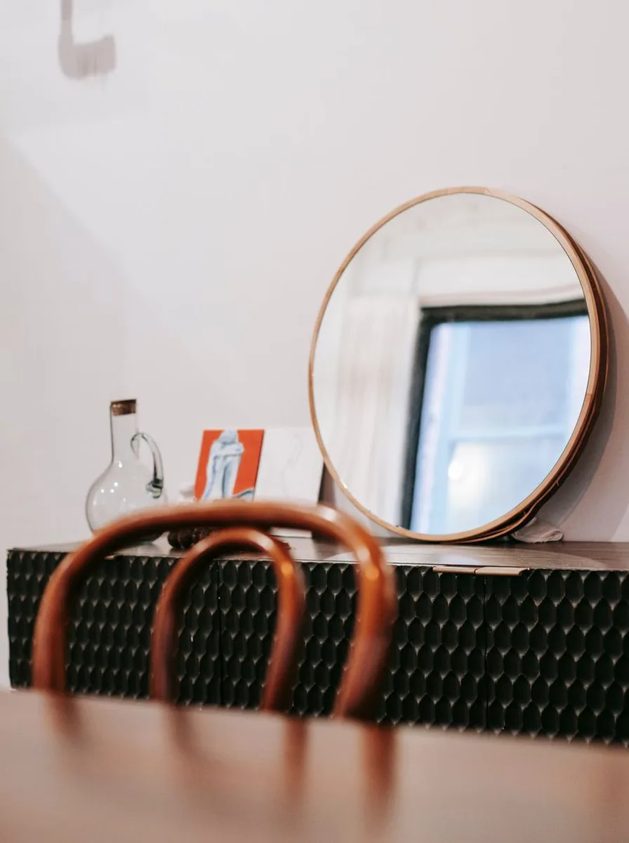 With the right hanging hardware, gallery wall idea