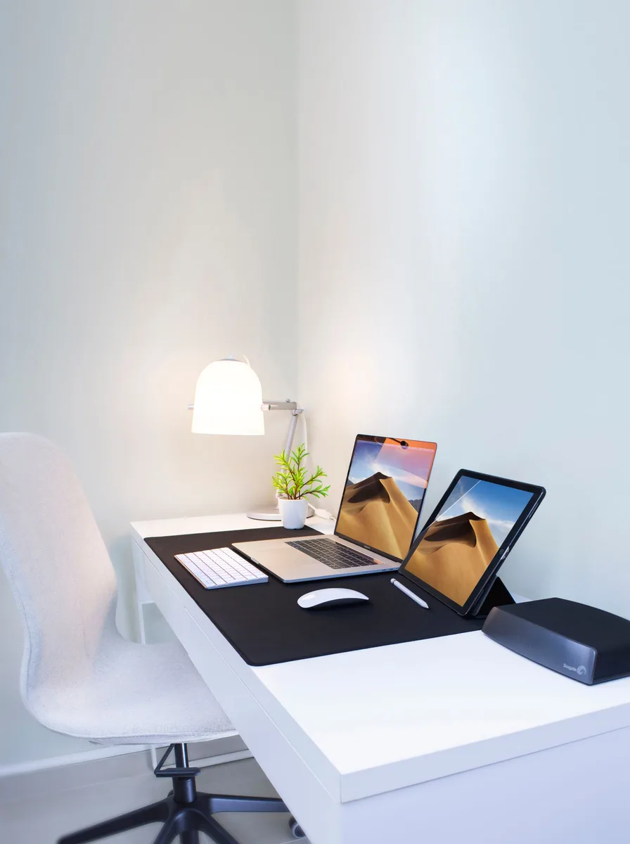 Stylish fabric home office chair that suits a living room