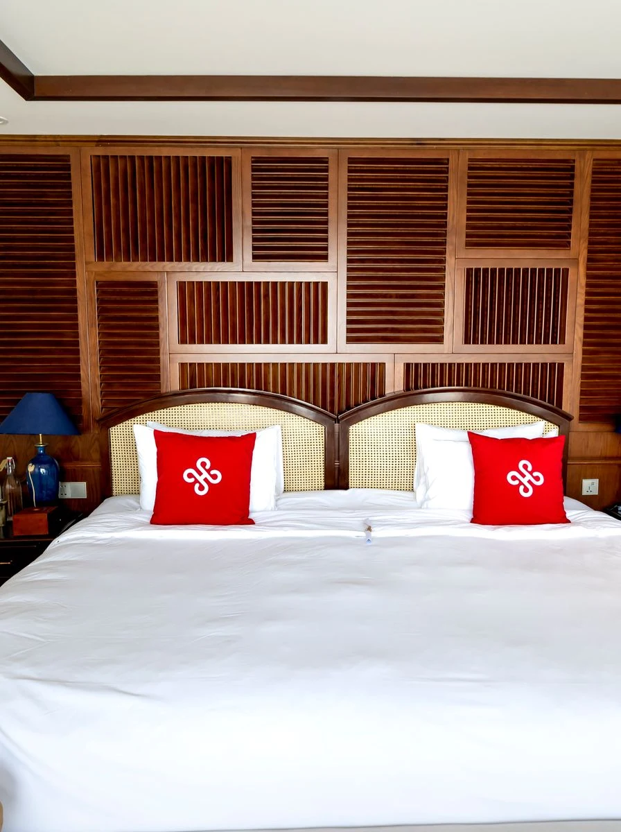 Cane-Webbing Accent King Bed