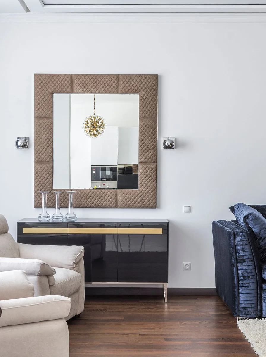 Comfortable deep-seated sofa with plush cushions in a calm living room