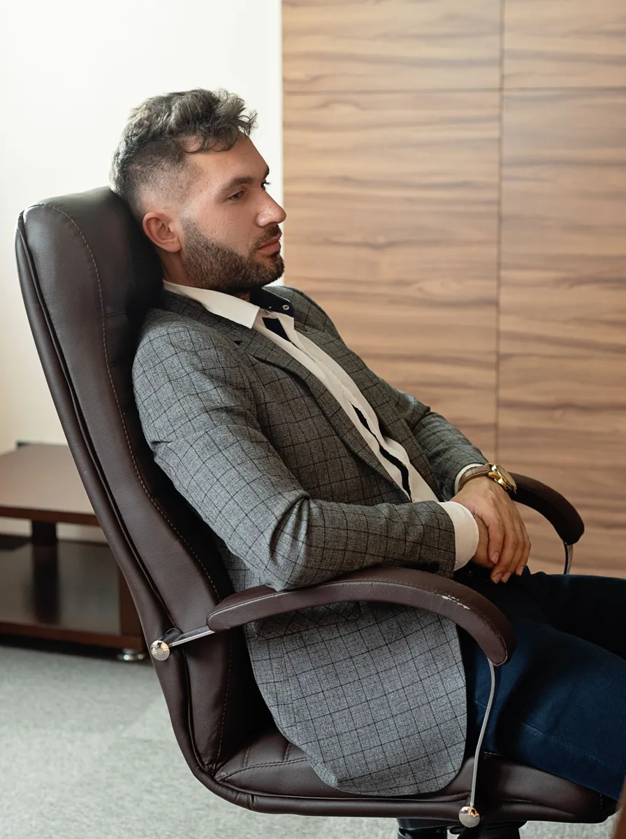 Executive chair in an elegant office interior
