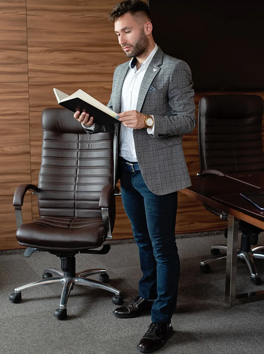 Executive desk chair in a sophisticated workspace