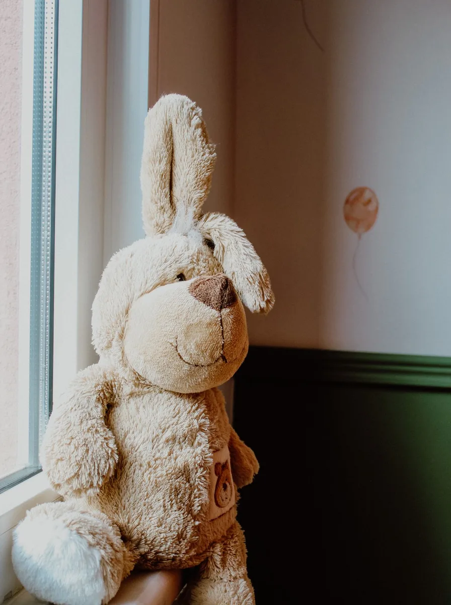 Handmade macrame wall hanging in a creative nursery