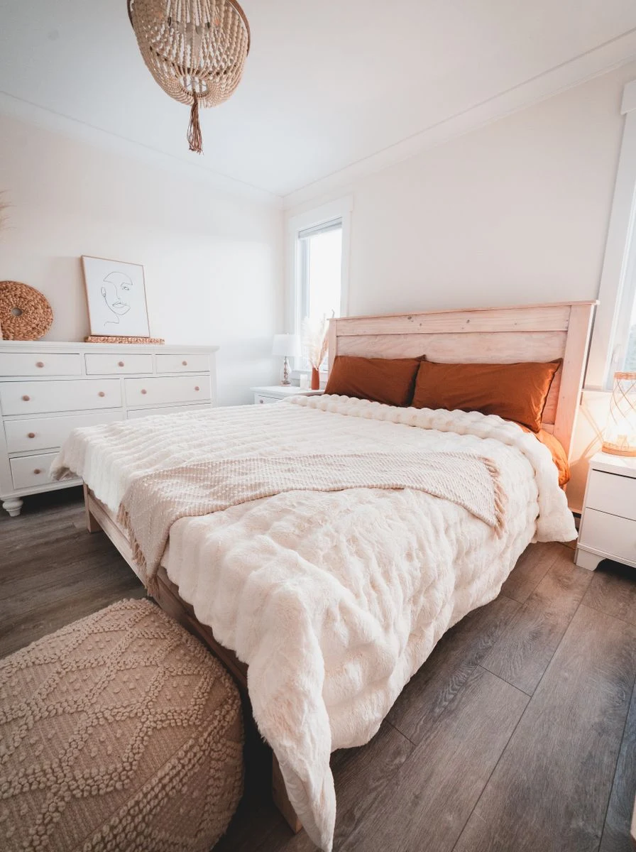 Rustic Reclaimed Wood Bed