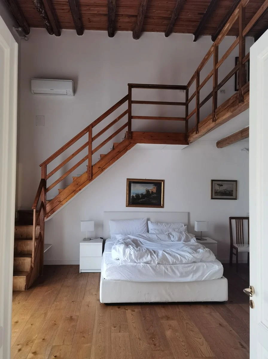 Rustic Wood-and-Metal Bed