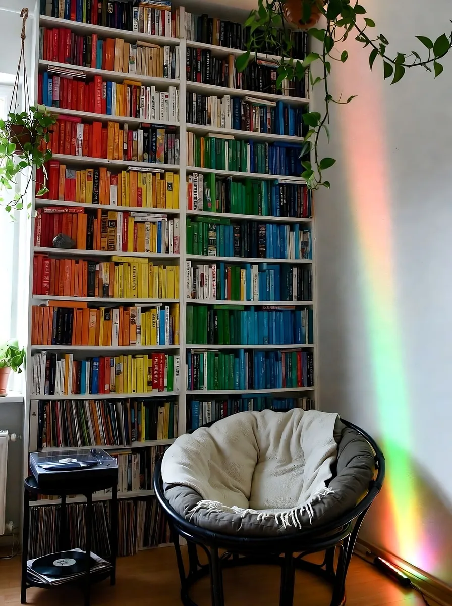 Small sitting area with leggy armchair showing floor beneath