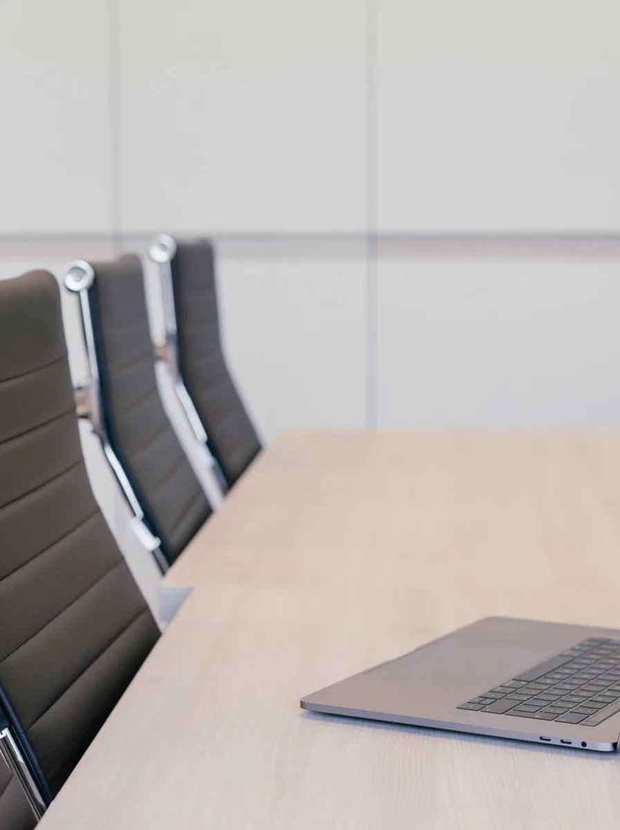 Office chair in a bright workspace