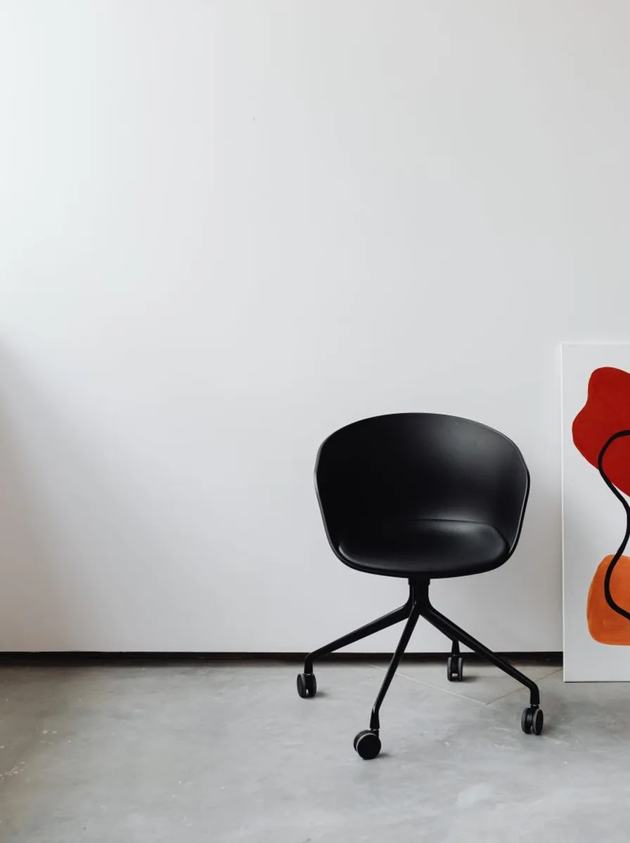 Stylish modern desk chair in a contemporary room
